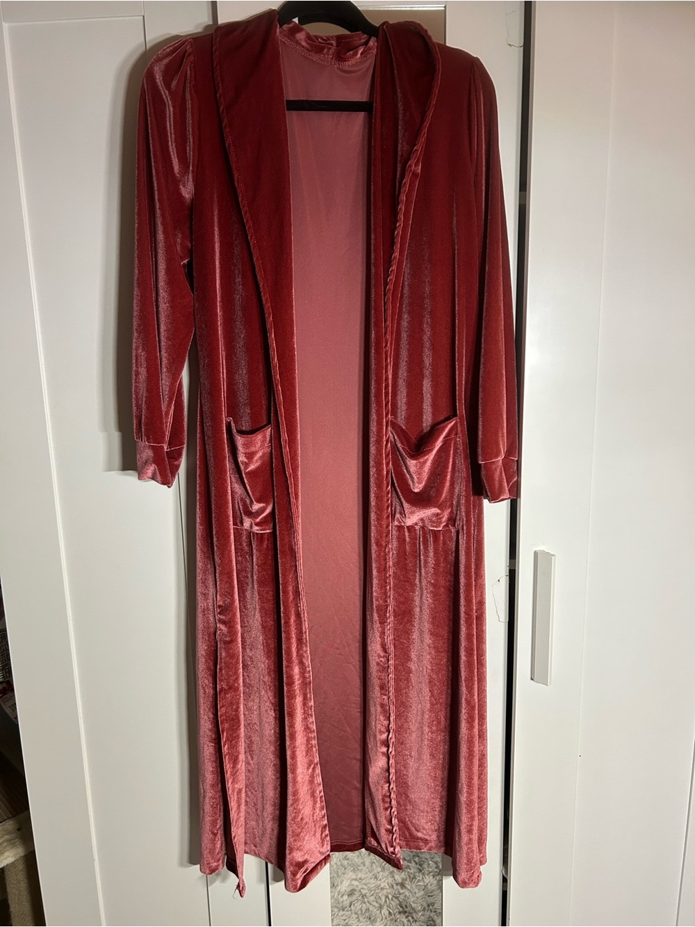 Velvet Long Robe - Rose (Unbranded)